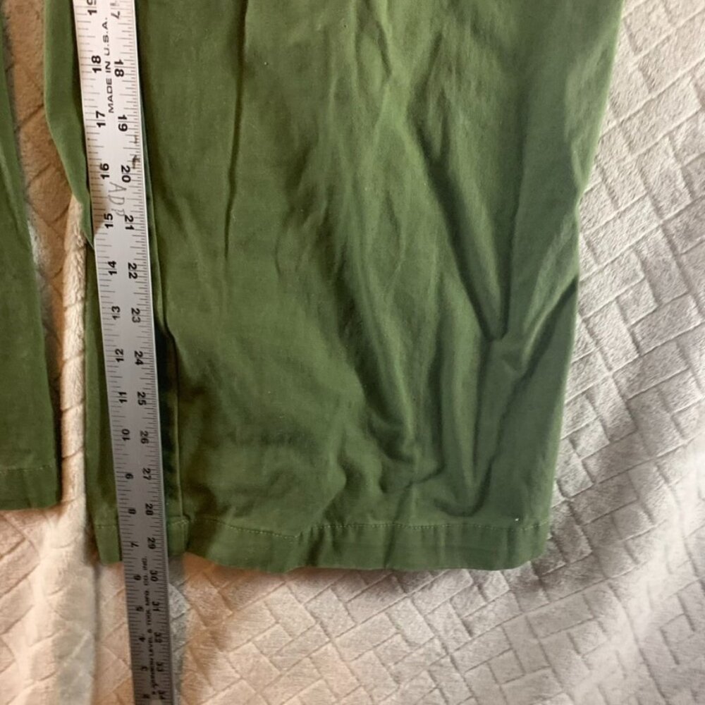 Forever 21 Jumpsuit Womens Medium Army Green Short Sleeve Wide Leg - Picture 9 of 14